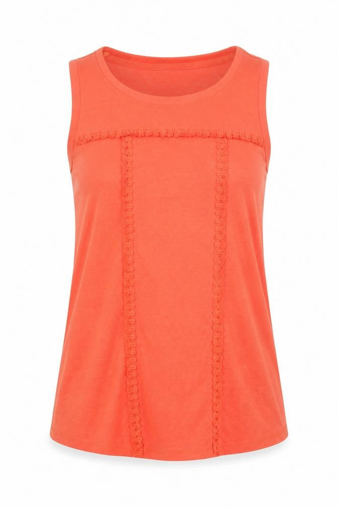 Next Women's Orange Tank Top Size 10 Sleeveless