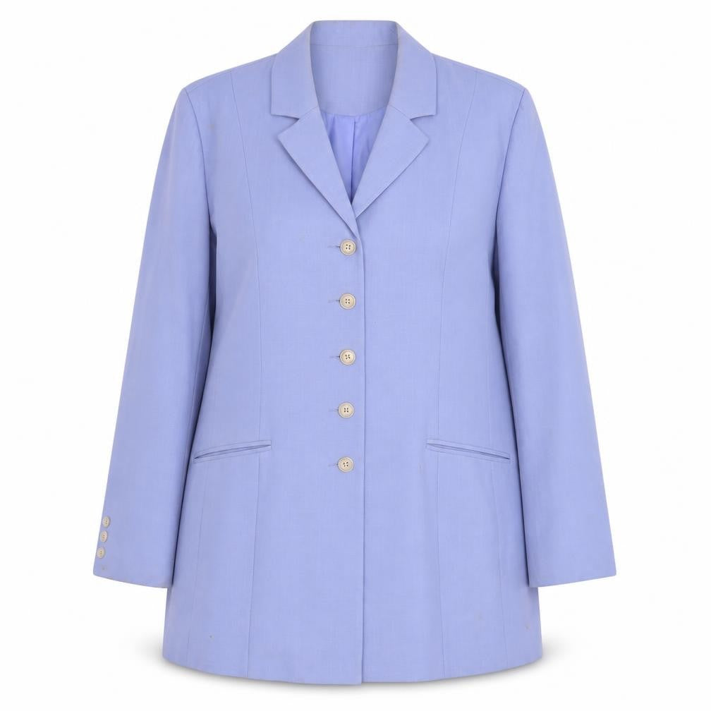 Bonmarché Women's Purple Blazer, Size 20, Buttoned, Long