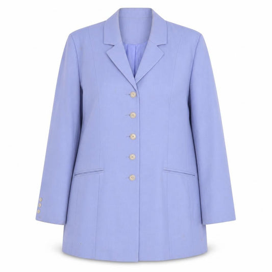 Bonmarché Women's Purple Blazer, Size 20, Buttoned, Long