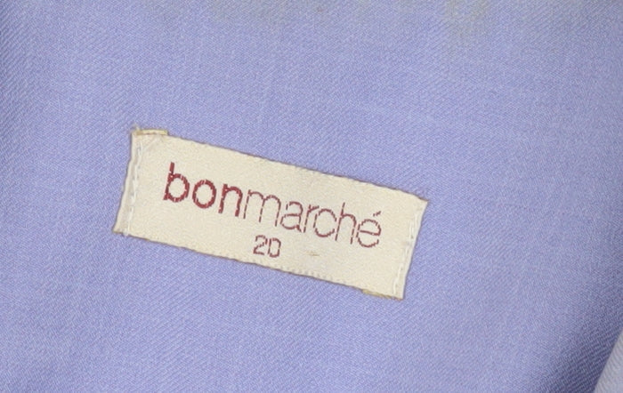 Bonmarché Women's Purple Blazer, Size 20, Buttoned, Long