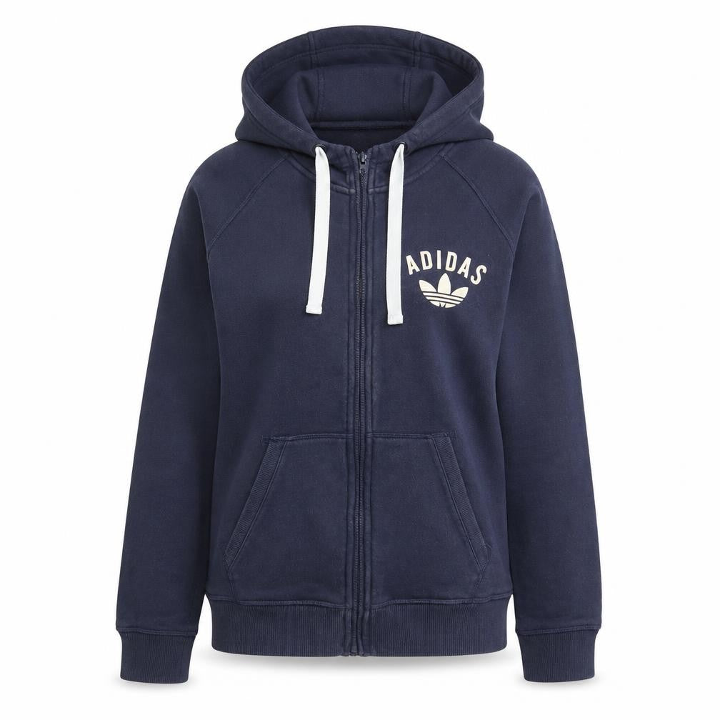 Adidas Women's Blue Full Zip Hoodie Size S