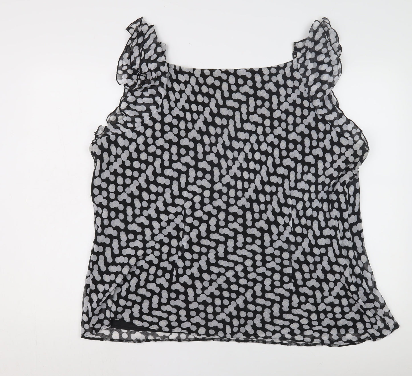 Joanna Hope Women's Black Polka Dot Tunic Blouse