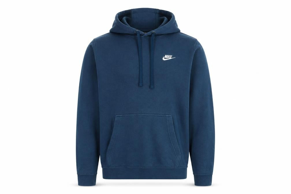 Nike Men's Blue XS Pullover Hoodie with Logo