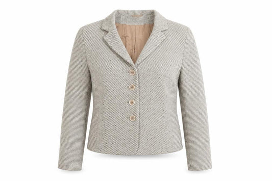 Alex & Co. Women's Beige Bouclé Blazer Size 16