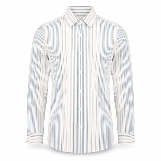 Jasper Conran Men's Multicoloured Striped Dress Shirt S