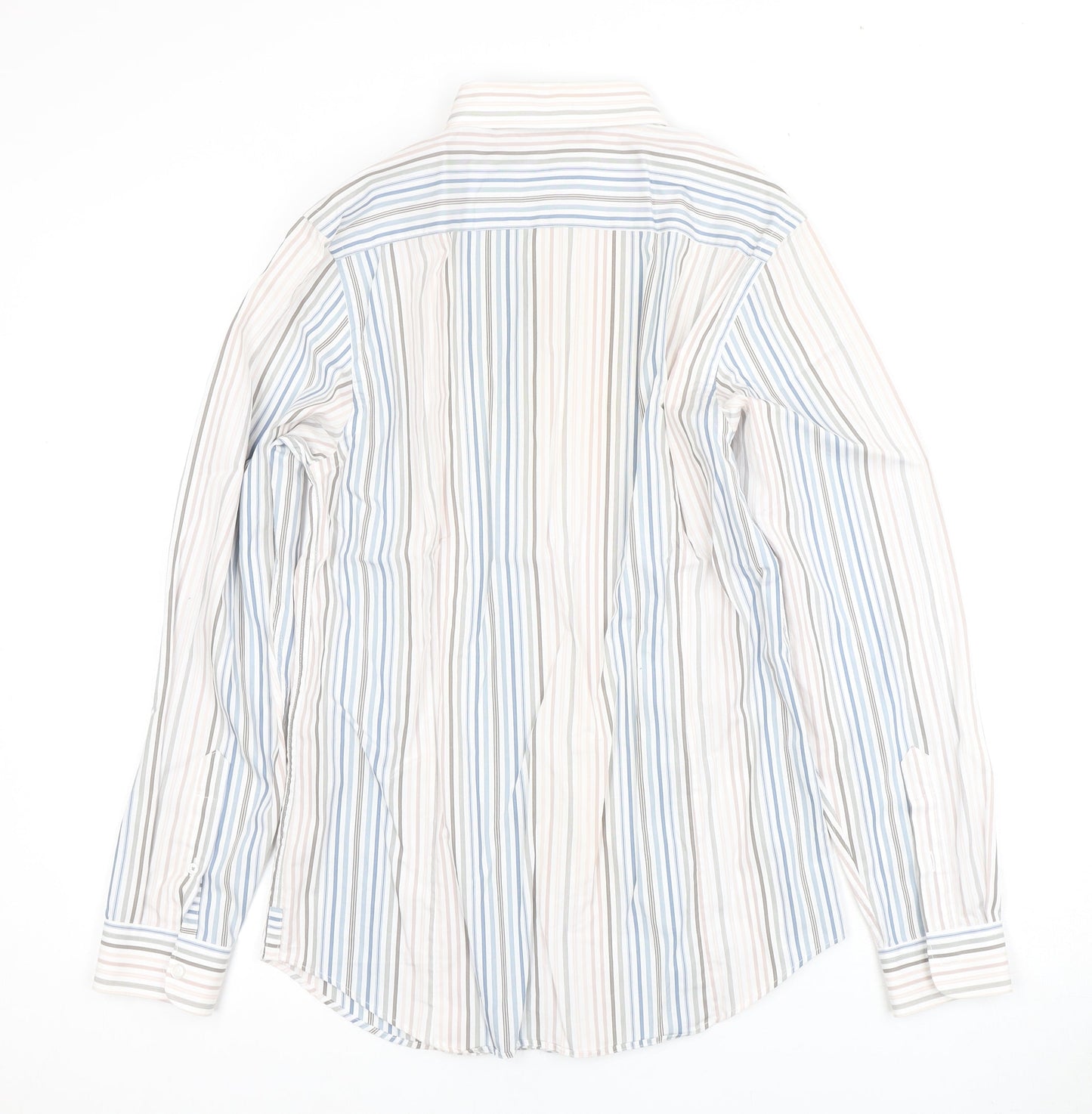 Jasper Conran Men's Multicoloured Striped Dress Shirt S
