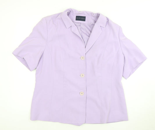 Alexon Women's Purple Suit Jacket Size 18