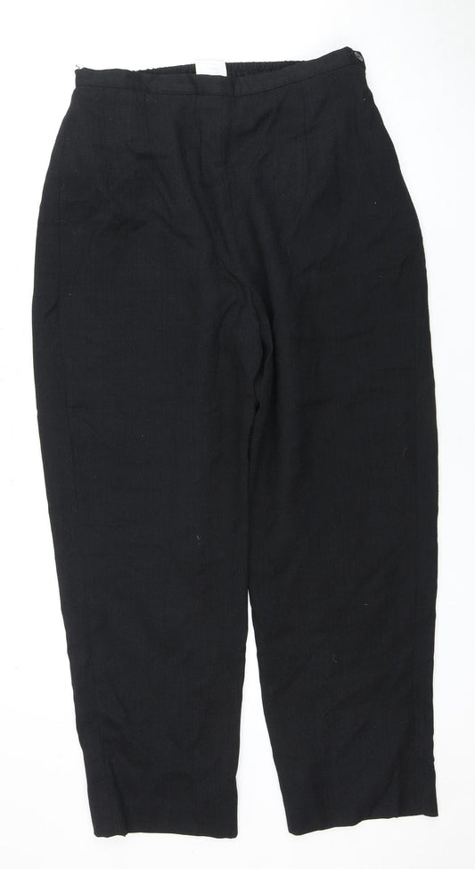 Eastex Women's Black Trousers Size 14, High Rise, Casual