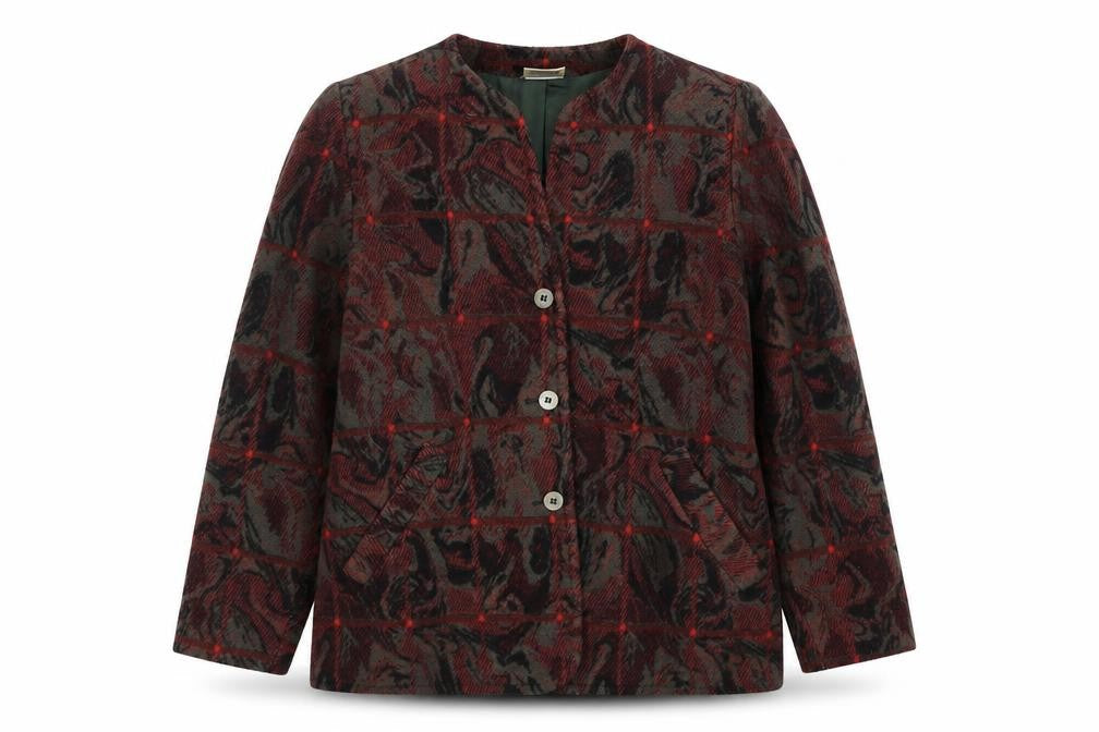 Alexon Women's Multicoloured Check Wool Jacket