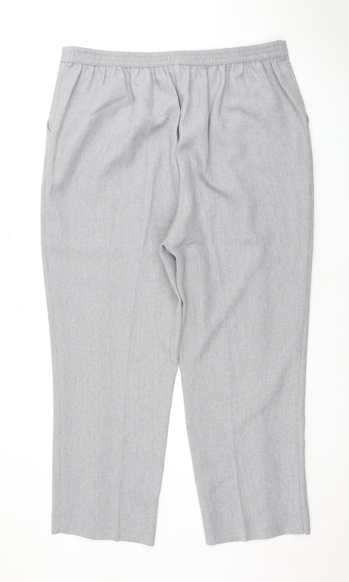 Honor Millburn Women's Grey Polyester Trousers Size 20