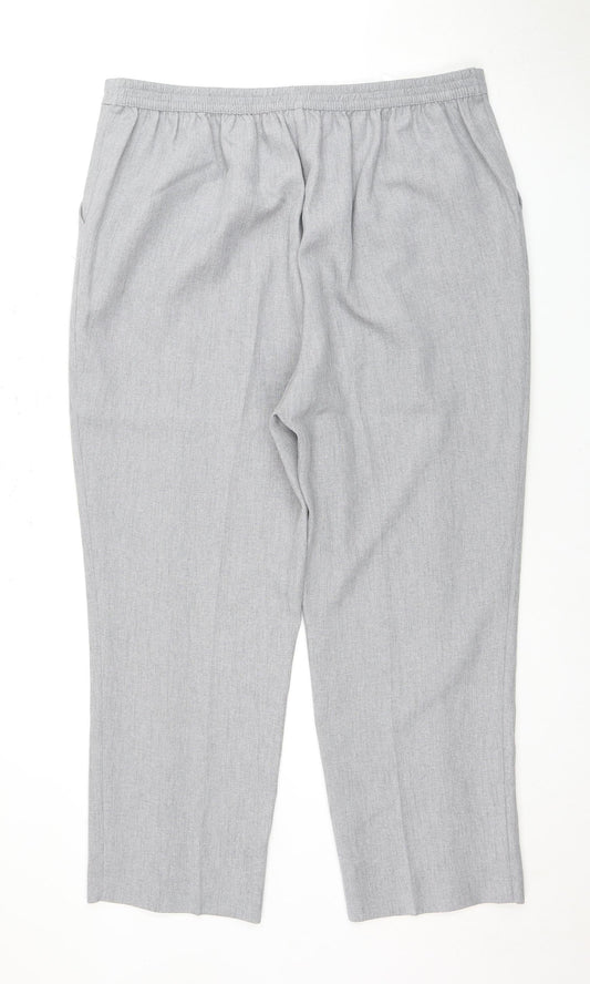 Honor Millburn Women's Grey Polyester Trousers Size 20