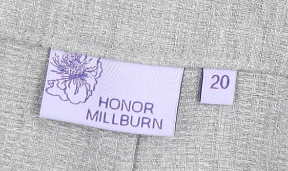 Honor Millburn Women's Grey Polyester Trousers Size 20