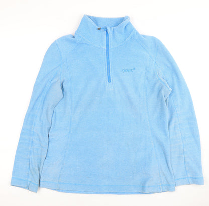Gelert Women's Blue Zip Pullover Sweatshirt, Size 10
