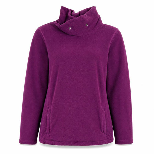 Mountain Warehouse Women's Purple Long Sleeve Cowl Neck Sweatshirt