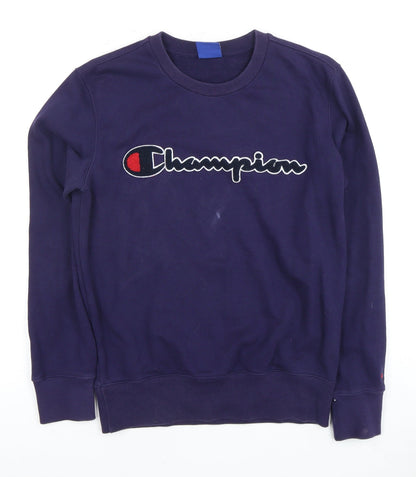 Champion Men's Blue Pullover Sweatshirt S