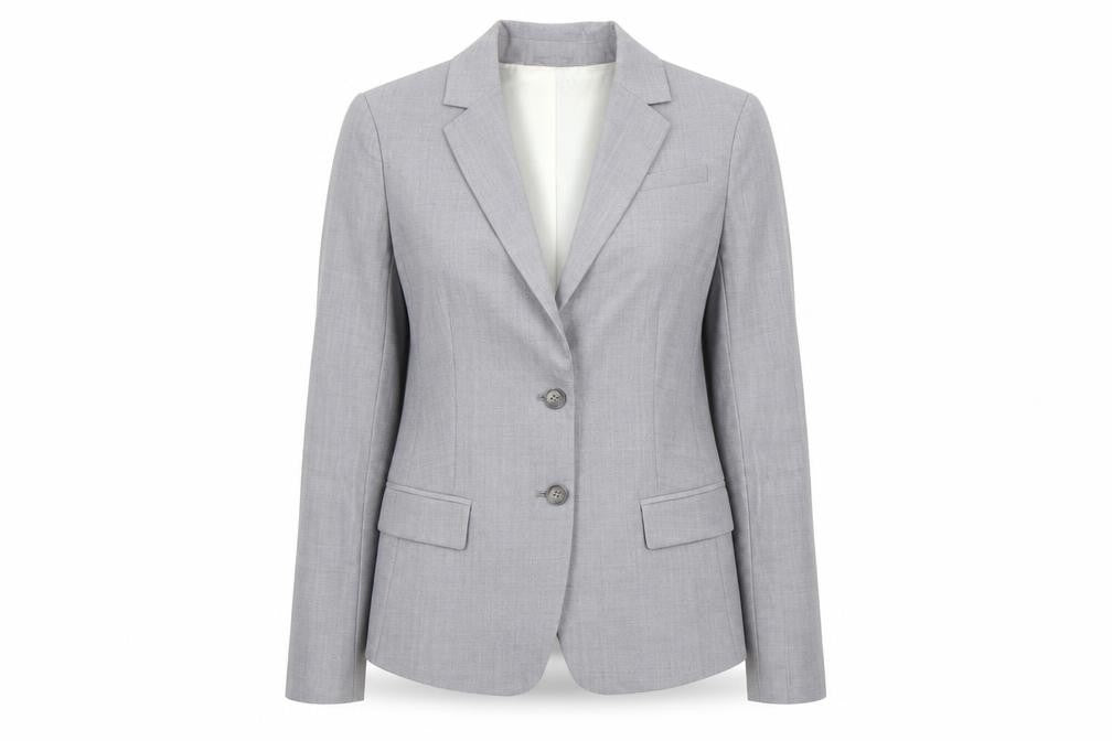Banana Republic Women's Grey Wool Suit Jacket M