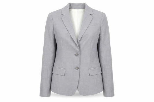 Banana Republic Women's Grey Wool Suit Jacket M