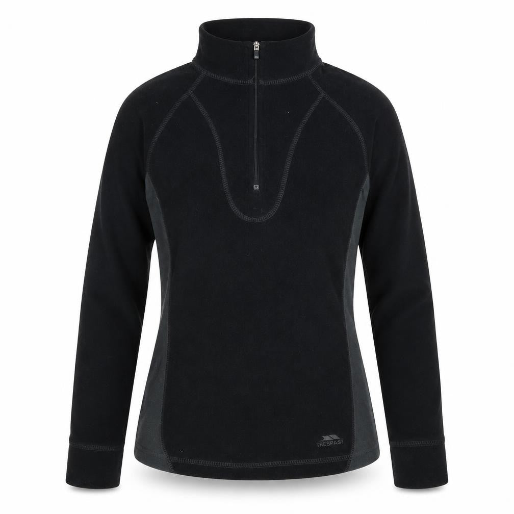 Trespass Women's Black 1/2 Zip Pullover Sweatshirt XS