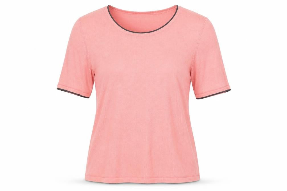 Jacques Vert Women's Pink Short Sleeve Top