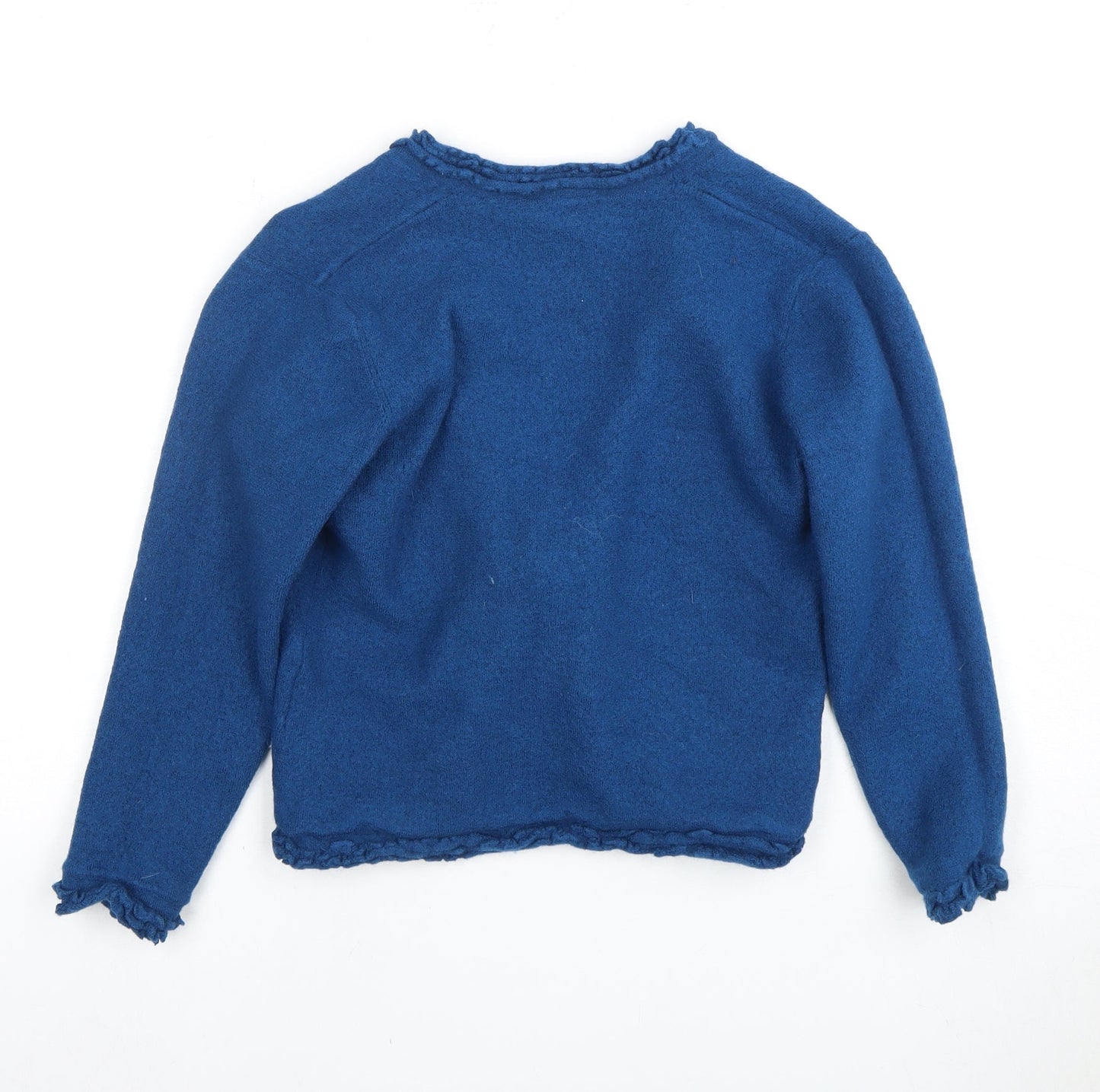 Jacques Vert Women's Blue Wool Cardigan M