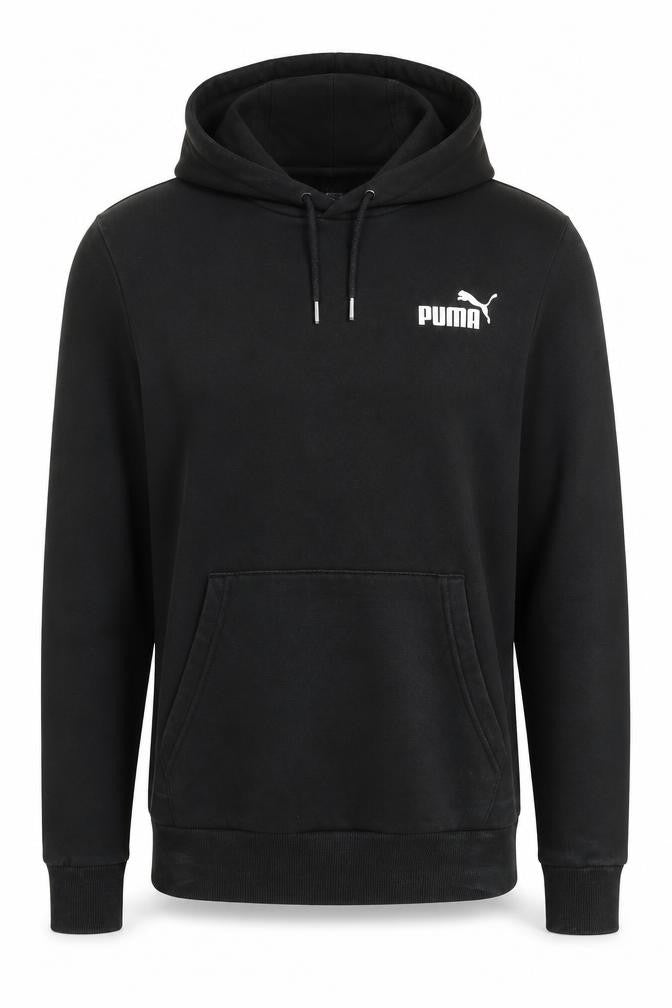 Puma Men’s Black Pullover Hoodie, Size S