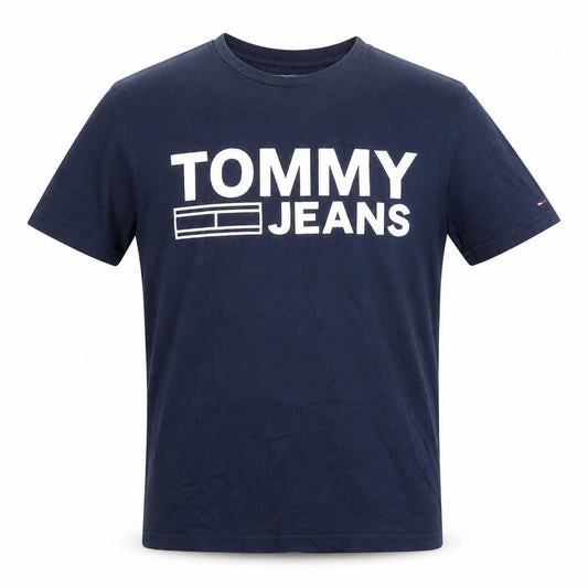 Tommy Jeans Men's Blue Graphic T-Shirt Size S