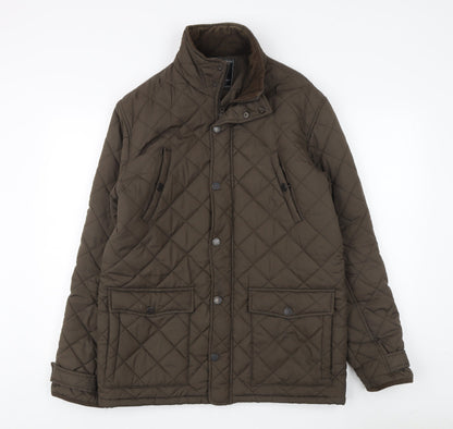Austin Reed Men's Brown Medium Quilted Jacket