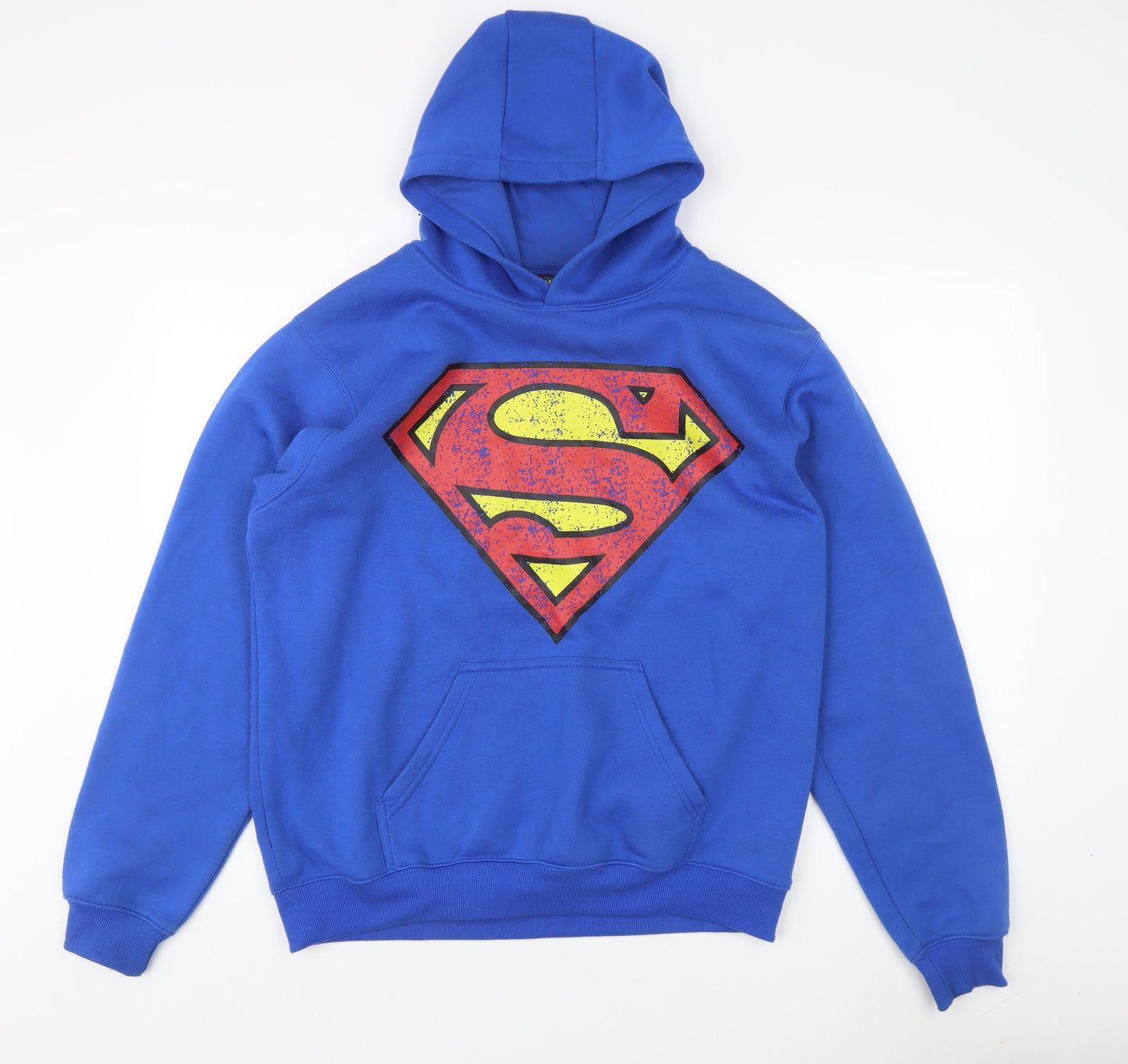 DC Comics Boys Blue Superman Pullover Hoodie S