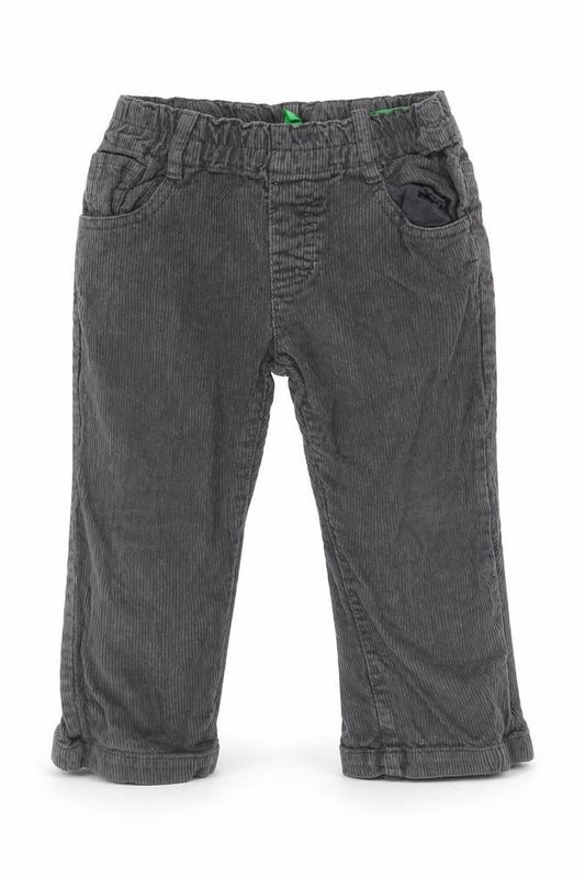 United Colors of Benetton Grey Corduroy Trousers 18-24 M