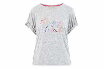 Oasis Women's Grey Basic T-Shirt S Crew Neck Casual