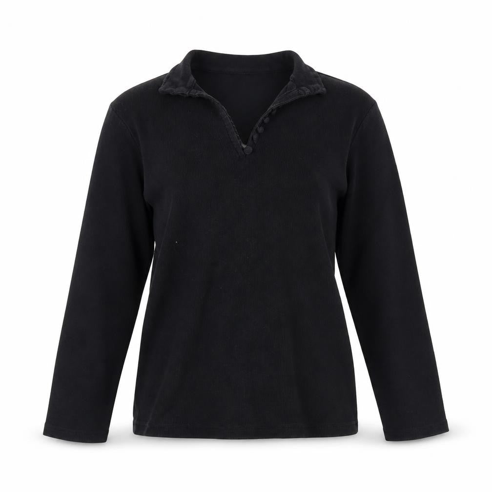 Mint Velvet Black Women's Long Sleeve Top M