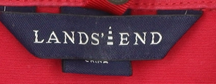 Lands' End Women's Red Cotton Jacket M