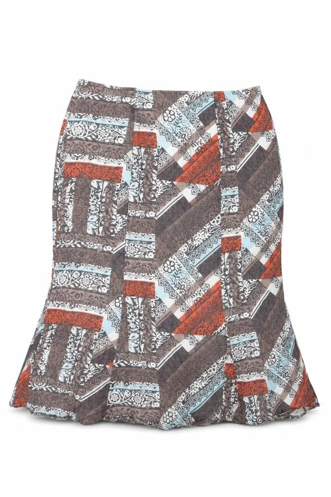 Country Casuals Women's Multicoloured Geometric Petites Skirt