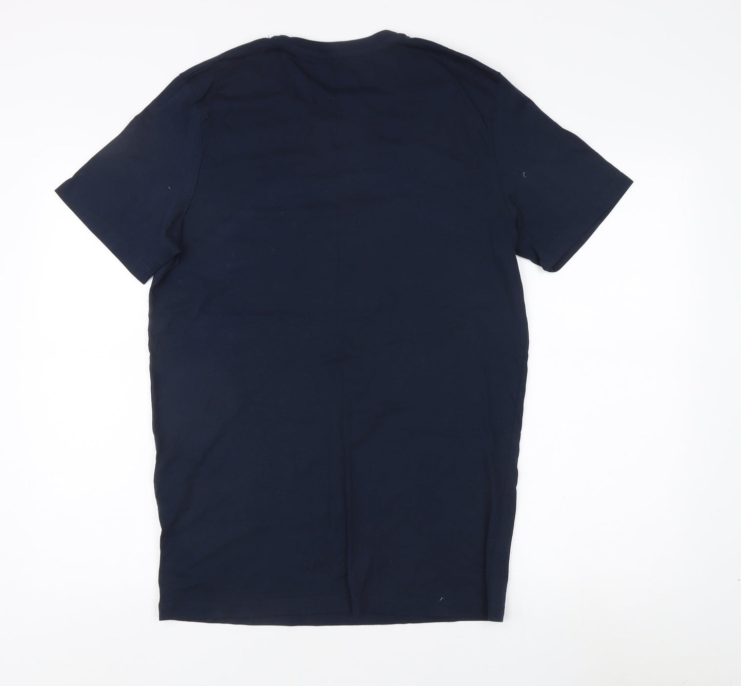 Jack & Jones Men's Blue Graphic Print T-Shirt L