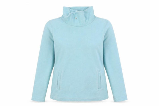Mountain Warehouse Women's Blue Cowl Neck Sweatshirt Size 8