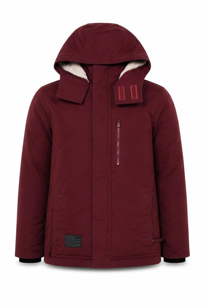 Hollister Men’s Red Parka Jacket L