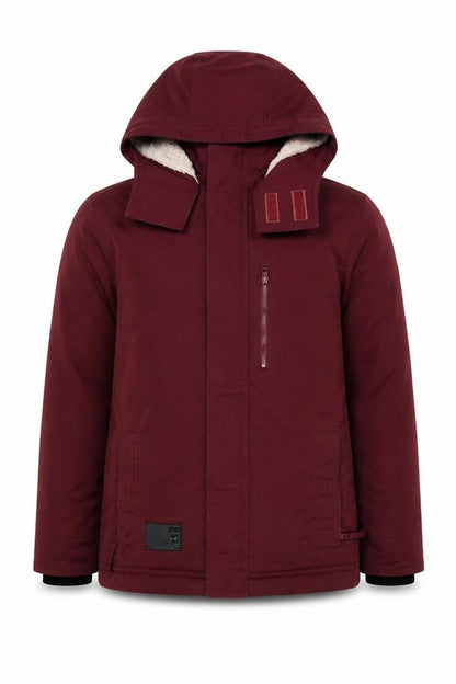 Hollister Men’s Red Parka Jacket L
