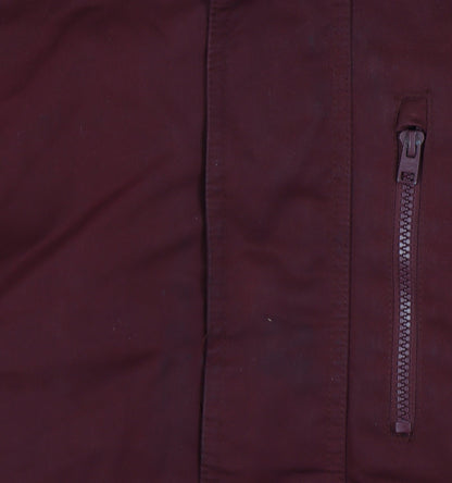 Hollister Men’s Red Parka Jacket L