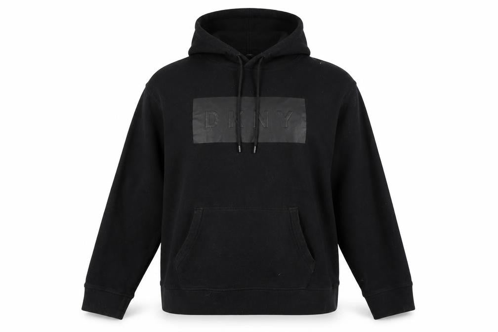 DKNY Unisex Black Pullover Hoodie XL - Casual Comfort