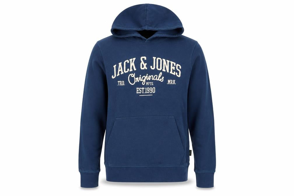 Jack & Jones Men's Blue Hoodie, M, Pullover Style