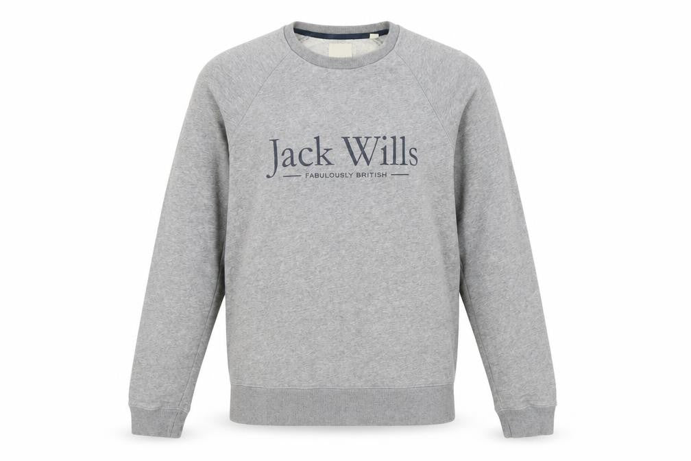 Jack Wills Men's Grey Pullover Sweatshirt, Size S
