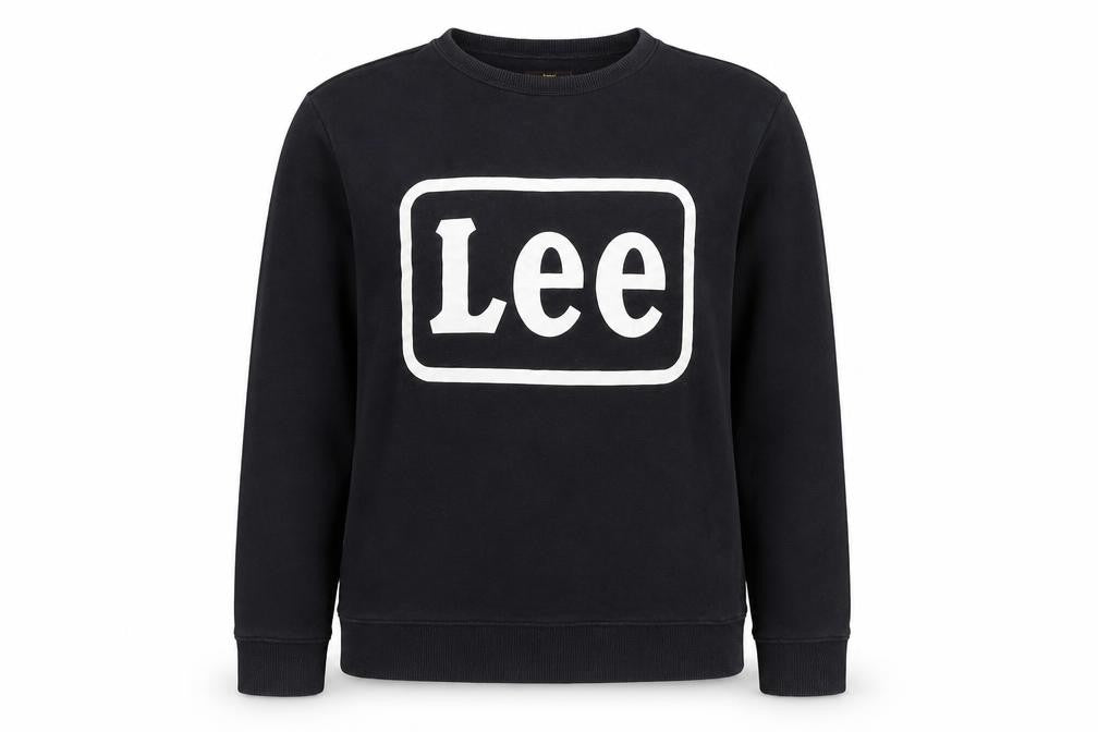 Lee Women's Black Logo Pullover Sweatshirt M