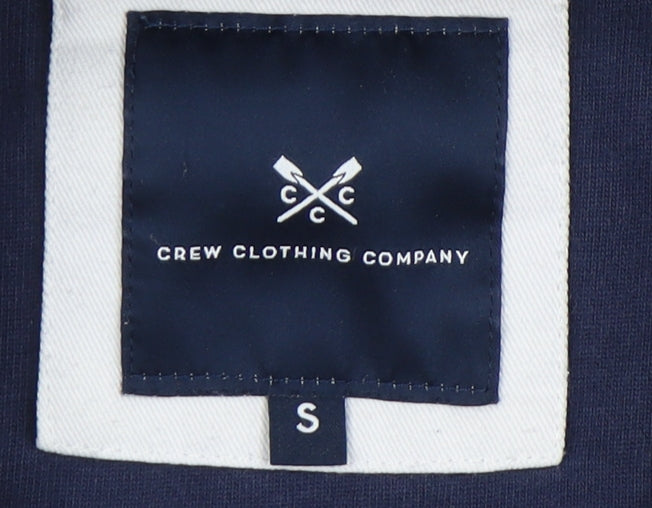 Crew Clothing Men's Blue Logo Sweatshirt, Size S