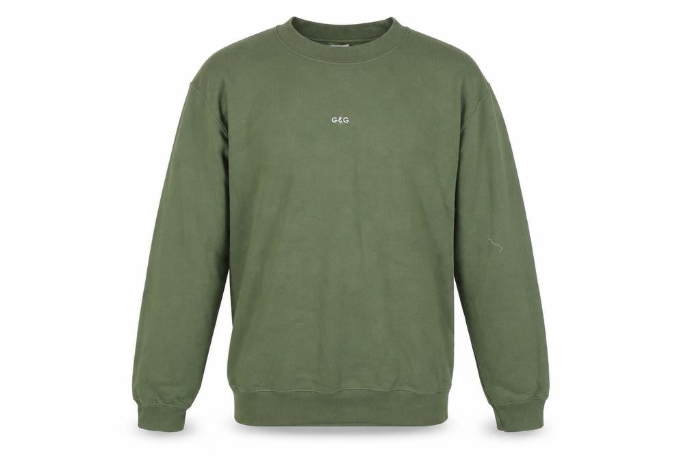G&G Men's Green Pullover Sweatshirt S Logo