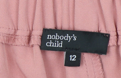 Brand and care label for Nobody's Child Pink Women's Trousers, size 12