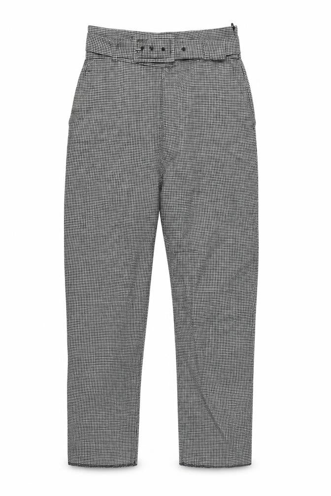 Zara Women's Black & White Check Trousers S