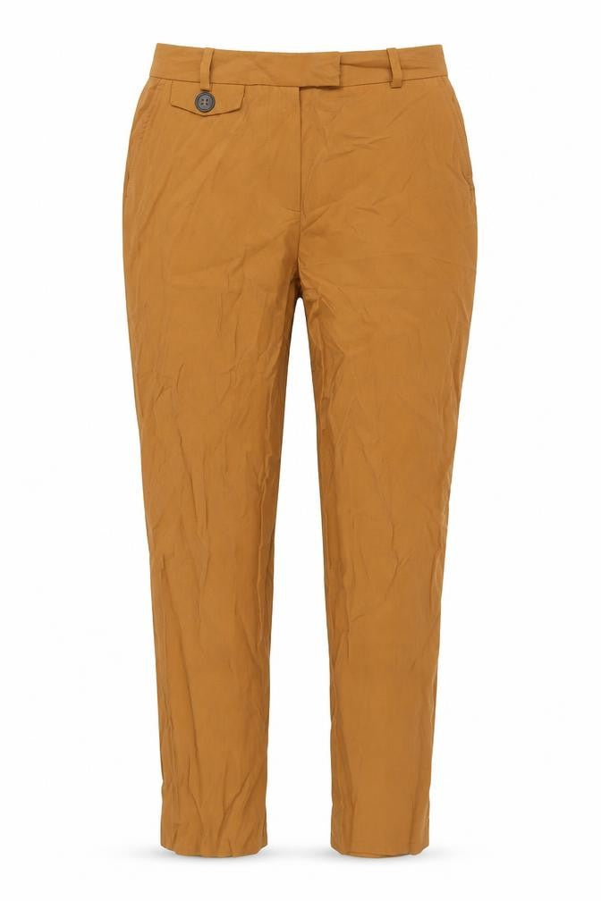 Zara Women's Brown Flat Front Trousers Size S