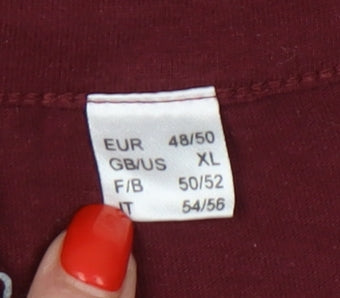 Brand and care label for bpc selection Women's Red XL Basic Top