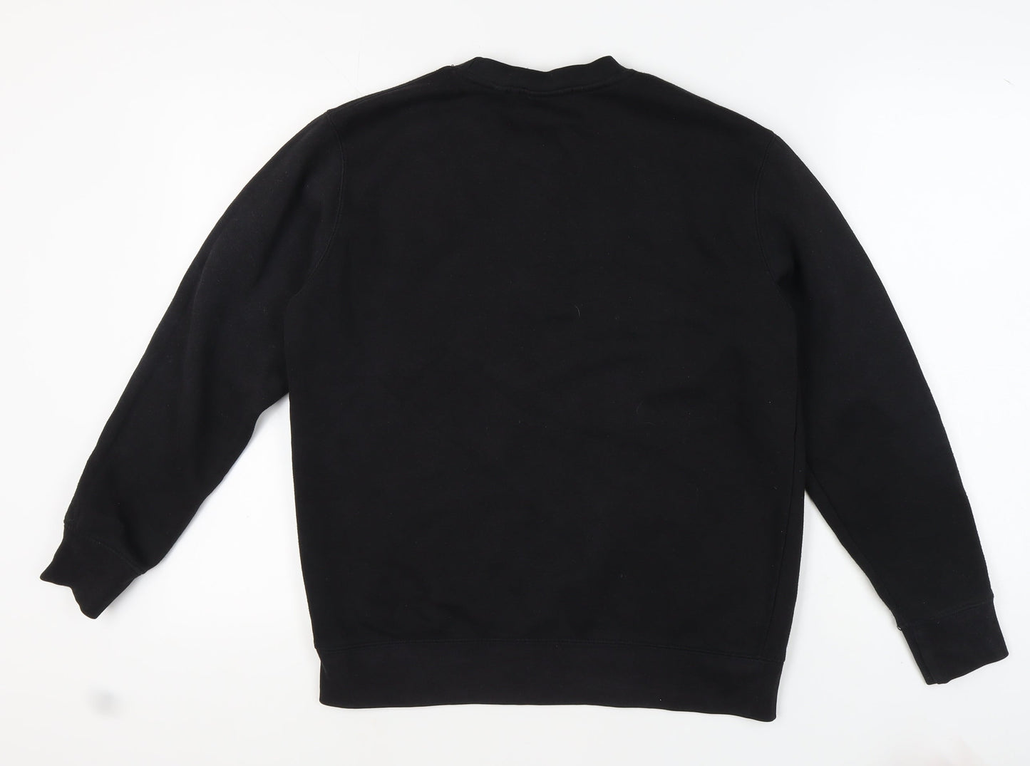 Pull&Bear Men's Black Pullover Sweatshirt M