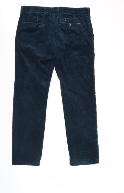 Marks & Spencer Men's Blue Corduroy Trousers M